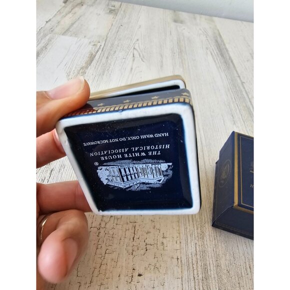 White House Truman Navy seal trinket jewelry‎ gift box new - Picture 4 of 5